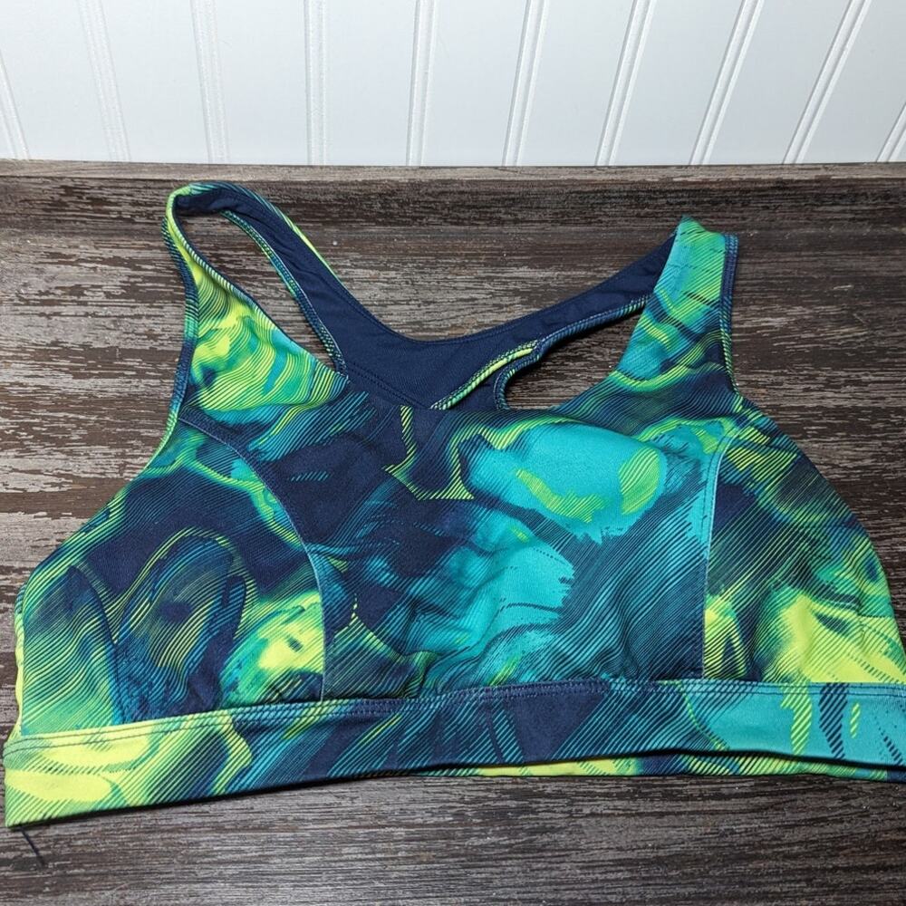 Tek Gear Women's High Impact Multicolor Sports Bra Size Large
